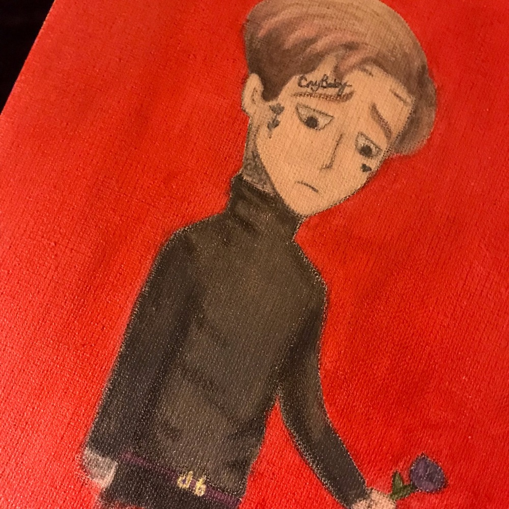 *SOLD* lil peep painting on canvas
